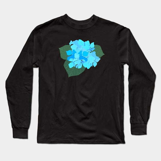 Hydrangea Long Sleeve T-Shirt by GULSENGUNEL